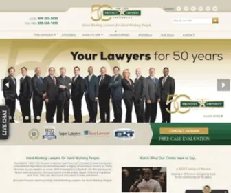 Provostumphrey.com(Texas Personal Injury Attorneys) Screenshot