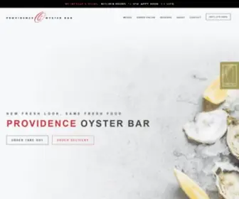 Provoysterbar.com(Rhode Island's Premier Seafood House) Screenshot