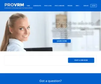 Provrm.com(Jobs in the Vacation Rental Industry) Screenshot