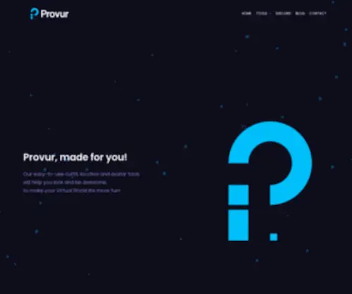 Provur.com(Credits) Screenshot