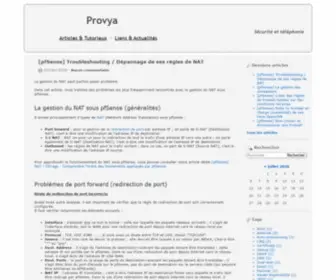 Provya.net(Tutoriaux Asterisk et pfSense) Screenshot