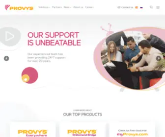 Provys.com(Integrated software solution for broadcasting organisations) Screenshot