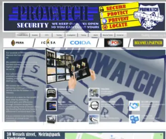 Prowatch.co.za(Prowatch Security) Screenshot