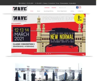 Prowaveexpo.com(ProWAVE Expo) Screenshot