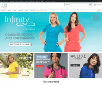 Prowearplus.net(Los Angeles' best store for scrubs) Screenshot