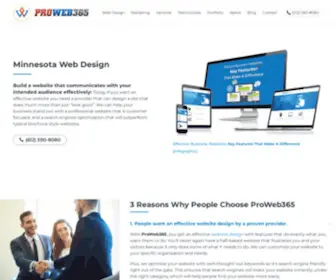 Proweb365.com(Minnesota Web Design) Screenshot