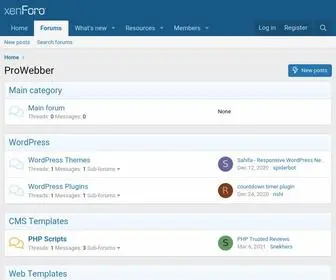 Prowebber.org(ProWebber) Screenshot