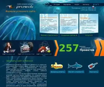 Proweb.by(Заказать сайт в Минске под ключ) Screenshot