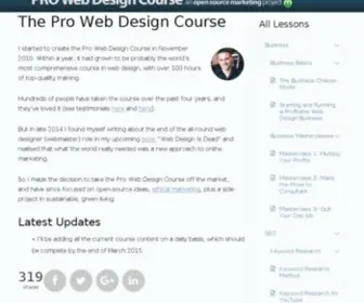 Prowebdesigncourse.com(Prowebdesigncourse) Screenshot