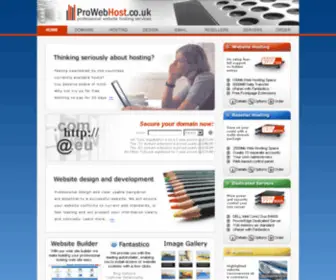 Prowebhost.co.uk(ProWebHost Domains Email UK Web Hosting Fast Servers Resellers) Screenshot