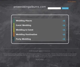 Proweddingalbums.com(Donker's Pro Wedding Albums) Screenshot