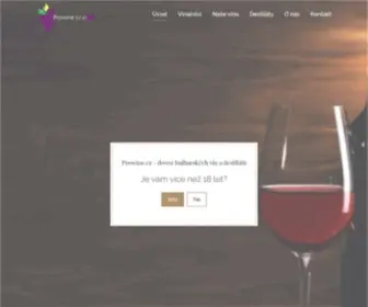 Prowine.cz(Bulharská vína) Screenshot