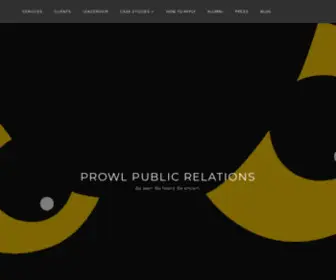 Prowlpr.com(  MISSION STATEMENTOur mission) Screenshot