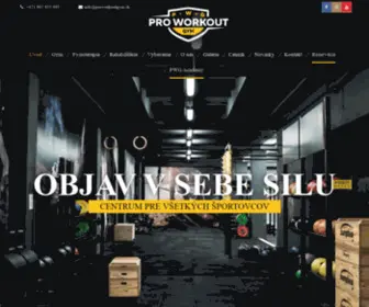 Proworkoutgym.sk(Funkčné fitness centrum) Screenshot