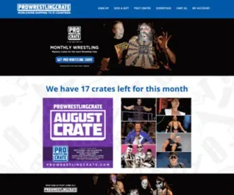 Prowrestlingcrate.com(Pro Wrestling Crate) Screenshot