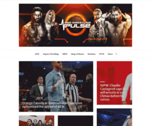 Prowrestlingpulse.com(Keeping our finger on the pulse of professional wrestling) Screenshot