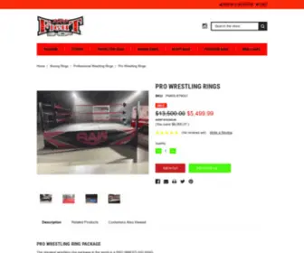 Prowrestlingrings.com(Pro Wrestling Rings) Screenshot