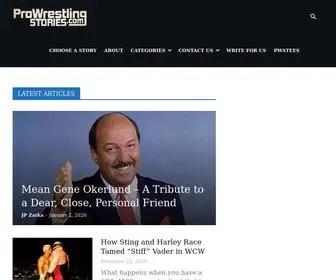 Prowrestlingstories.com(Pro Wrestling Stories) Screenshot