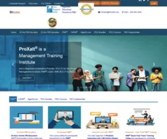 Proxalt.com(PMP(Project Management Professional) course training and certifcation from) Screenshot