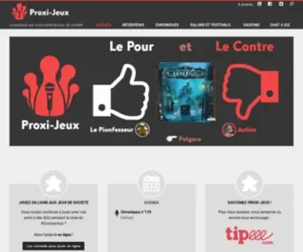 Proxi-Jeux.fr(Jeux de société) Screenshot