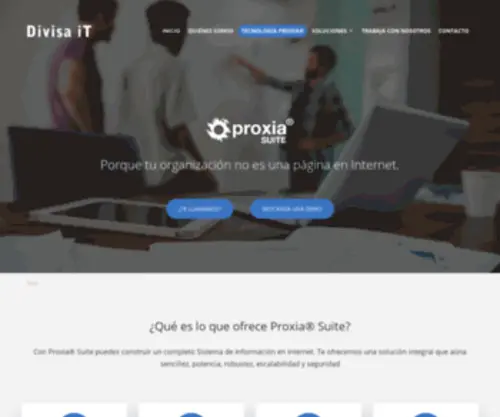 Proxiasuite.com(Tecnología Proxia®) Screenshot