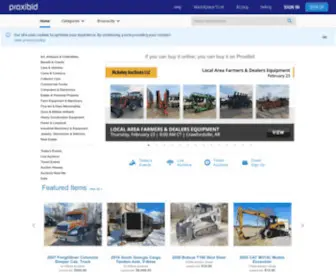 Proxibid.com(Proxibid offers a platform to match buyers with sellers) Screenshot