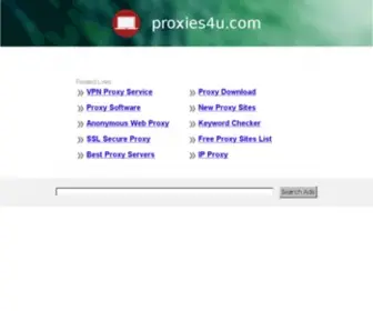 Proxies4U.com(Proxies 4 U) Screenshot