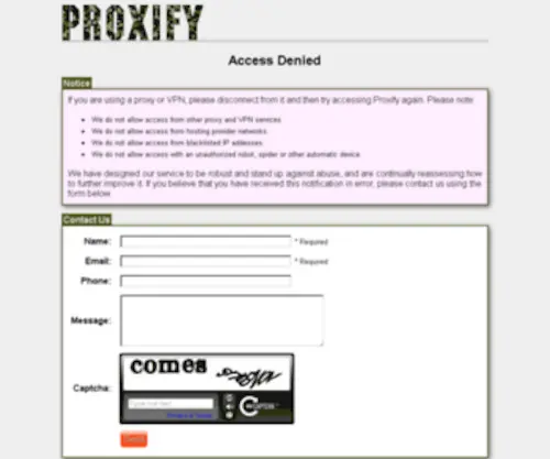 Proxify.cc(Proxify) Screenshot