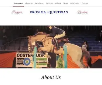 Proximaequestrian.nl(Proxima Equestrian) Screenshot