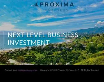 Proximalp.com(Proxima Limited Partners) Screenshot