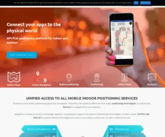 Proximi.io(Proximi's indoor positioning system offers all positioning technologies through a single API) Screenshot
