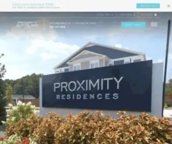 Proximitynorthlake.com(Apartments in North Charlotte) Screenshot