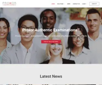 Proxor.com(Tech Assessment & Recruiting Platform) Screenshot