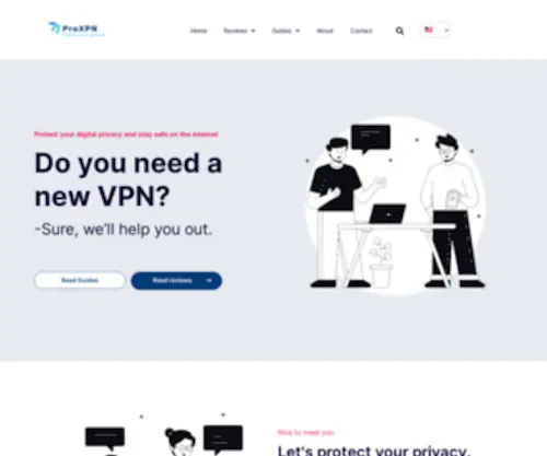 Proxpn.com(Protect Your Digital Identity) Screenshot