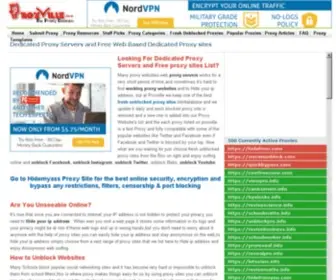Proxville.com(Free Proxy sites) Screenshot