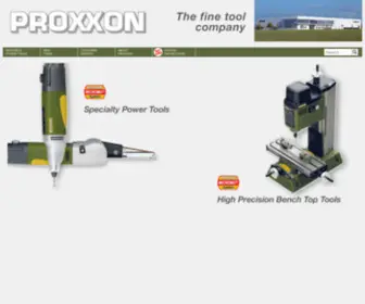 Proxxon.com(The fine tool company) Screenshot