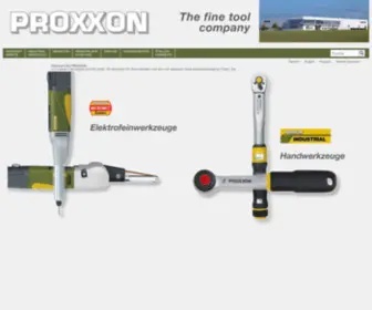 Proxxon.de(The fine tool company) Screenshot