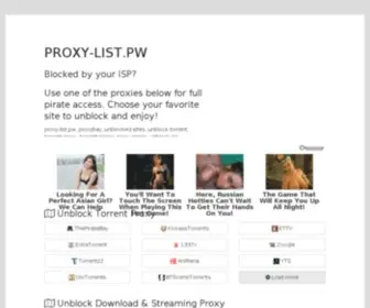Proxy-List.pw(Proxy List) Screenshot