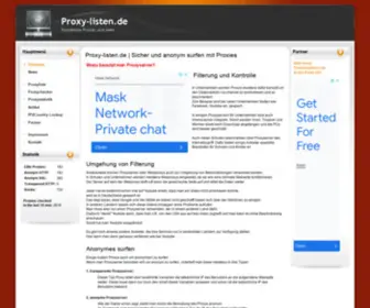 Proxy-Listen.de(Maintenance) Screenshot