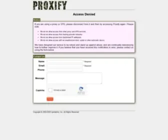 Proxy.org(Proxify) Screenshot