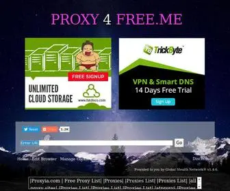 Proxy4Free.me(Unblocks Websites) Screenshot