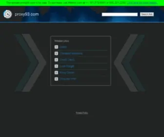 Proxy93.com(The Leading Proxy Site on the Net) Screenshot