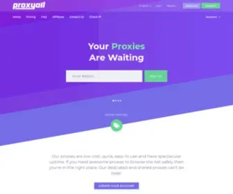 Proxyall.com(Awesome proxies at awesome prices) Screenshot