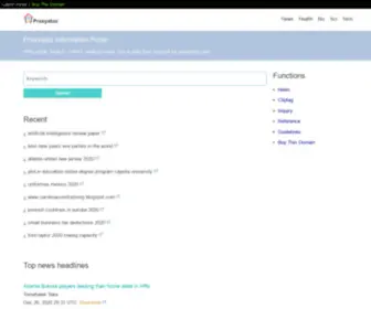 Proxyatoz.com(Proxyatoz Information Portal) Screenshot