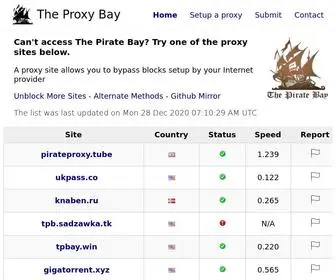 Proxybay.buzz(The Proxy Bay) Screenshot