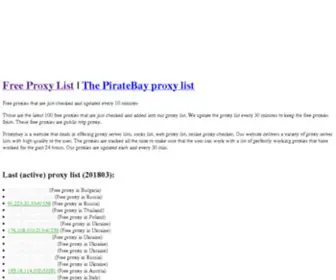 Proxybay.pl(The Proxy Bay) Screenshot