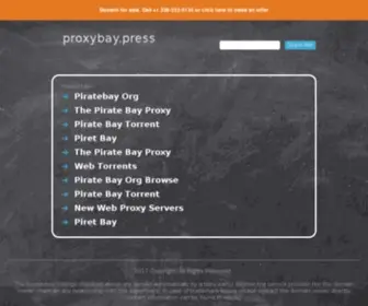 Proxybay.press(Proxybay press) Screenshot