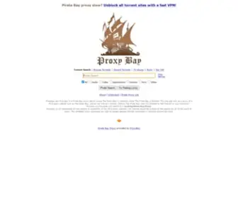 Proxybay.xyz(The Pirate Bay) Screenshot