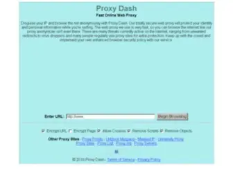 Proxydash.com(Proxy Dash) Screenshot