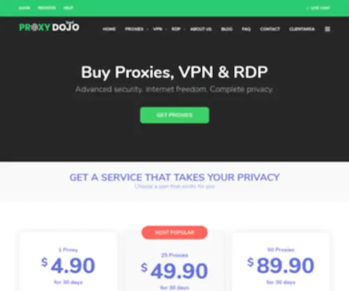 Proxydojo.com(Glype®) Screenshot